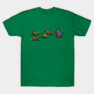 Funny Cute Kawaii Ninjas In Training Cute Turtles Cartoon T-Shirt